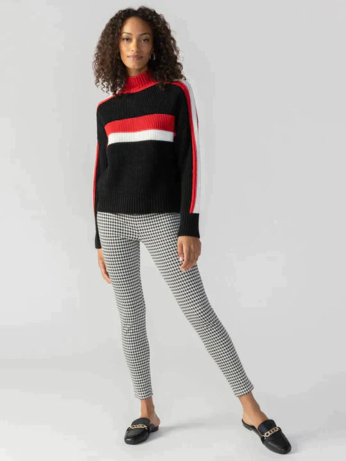 Runway Legging in klassischem Hahnentrittmuster.