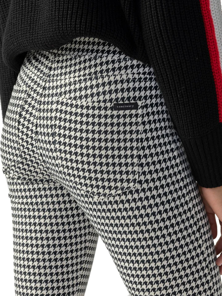Runway Legging in klassischem Hahnentrittmuster.